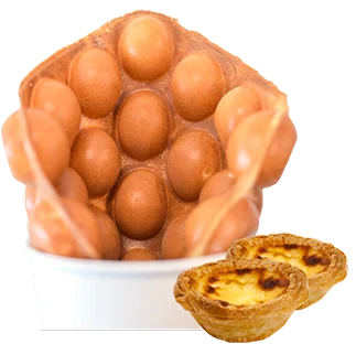 Egg Tart bubble waffle