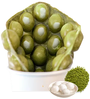 Matcha Mochi bubble waffle