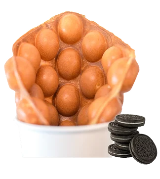 Oreo Crush bubble waffle