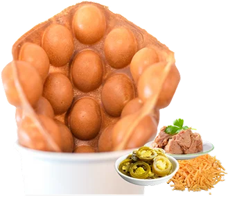 Tuna Jalapeno Cheese bubble waffle